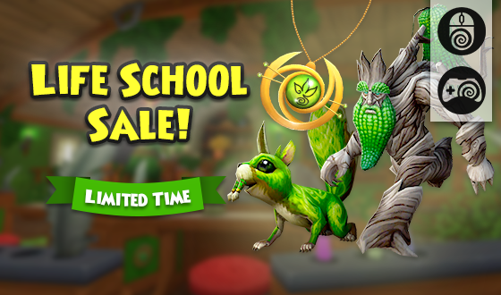 Grow to your full potential! 💐

Now through May 10th, you can get select Life School themed items up to 50% off in the PC and Console Crown Shop! Don’t miss out on these deals! wizard101.com/game/life-scho… #Wizard101