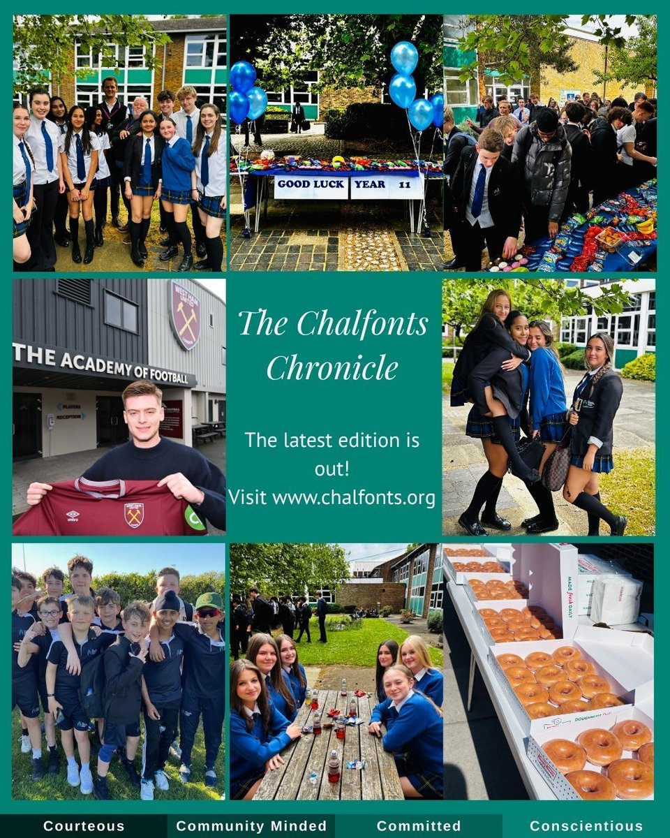 CCChalfonts's tweet photo. It’s out! 🎉 The latest edition of The Chalfonts Chronicle is here — packed with all the latest news, achievements and events from across the school community.

Link in bio or visit The Chalfonts Community College

#TheChalfontsChronicle #SchoolNewsletter #SchoolCommunity https://t.co/iAdjxD6FdN