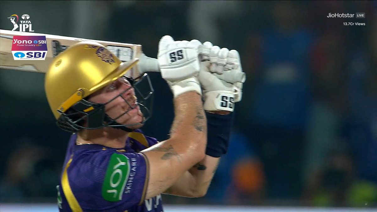 HUNDRED FOR FINN ALLEN 😍

- Chasing 143 runs, Allen smashed his maiden IPL Hundred, Hundred from just 47 balls, One of the Iconic Hundred ever in IPL history, The Allen show is here.