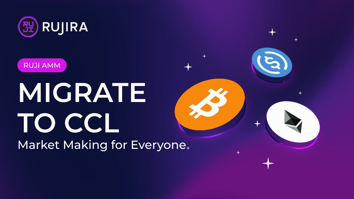 RujiraNetwork's tweet photo. It's time to move your LP positions into our more efficient CCL model.

Custom Concentrated Liquidity (CCL) gives you a more efficient and flexible way to deploy capital and earn from market making.

This is why CCL is better than traditional XYK LPs and how you can set them up 👇