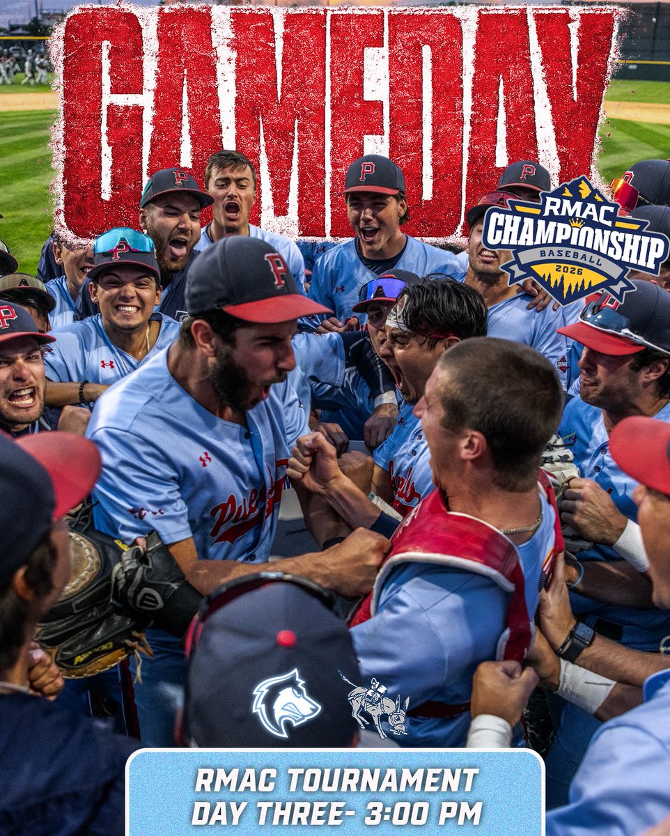 CSUPBaseball's tweet photo. MAC FIGHT ROUND THREE

📍: Grand Junction, CO.
🕰️: 3:00 PM MST
🆚: MINES
📺: RMAC Network

#BackThePack https://t.co/XCsR7IQONY