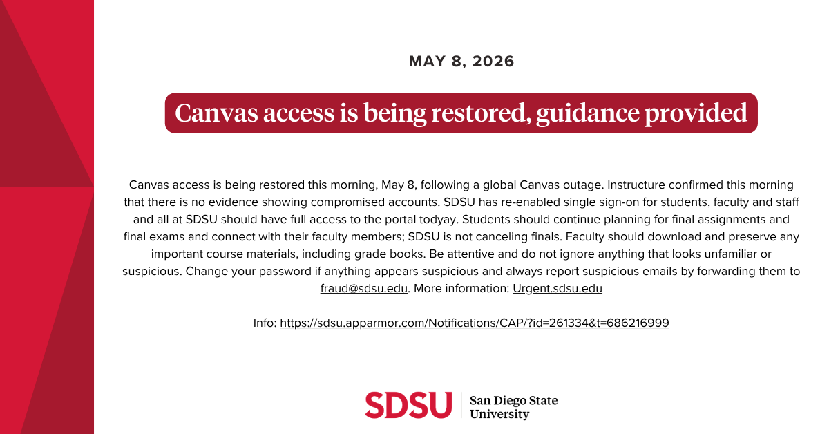 San Diego State University tweet media