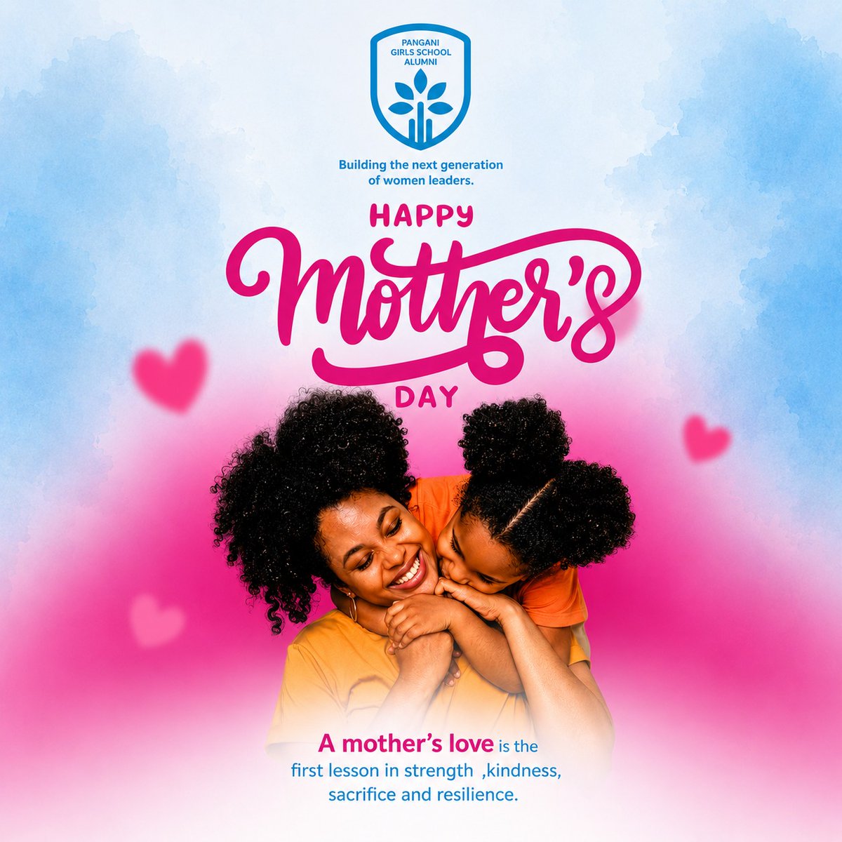 pangoalumni's tweet photo. A mother's love is the first lesson in strength, kindness, sacrifice, and resilience.
 we celebrate every mother and mother figure whose impact lives far beyond words. 
 Happy Mother's Day! 💖
#MothersDay #HappyMothersDay https://t.co/xHEdlY59FR