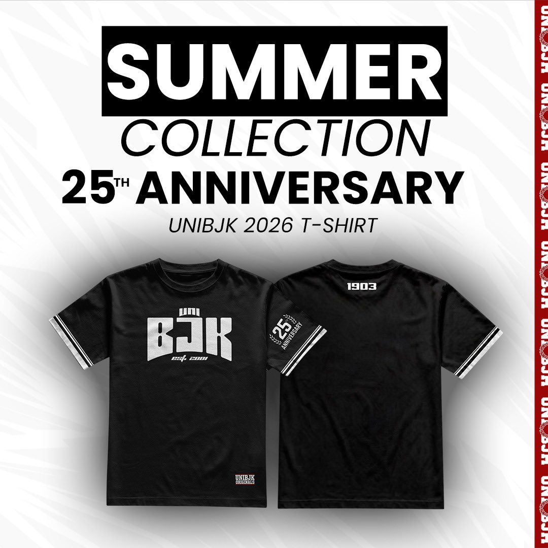 unibjktopkapi's tweet photo. UNIBJK 2026 Summer Collection 🚀

❗️Sipariş vermek ve detaylı bilgi almak için DM üzerinden bizimle iletişime geçebilirsiniz.

❗️Sipariş için son tarih: 17 Mayıs Pazar https://t.co/xsnFDlvRnV