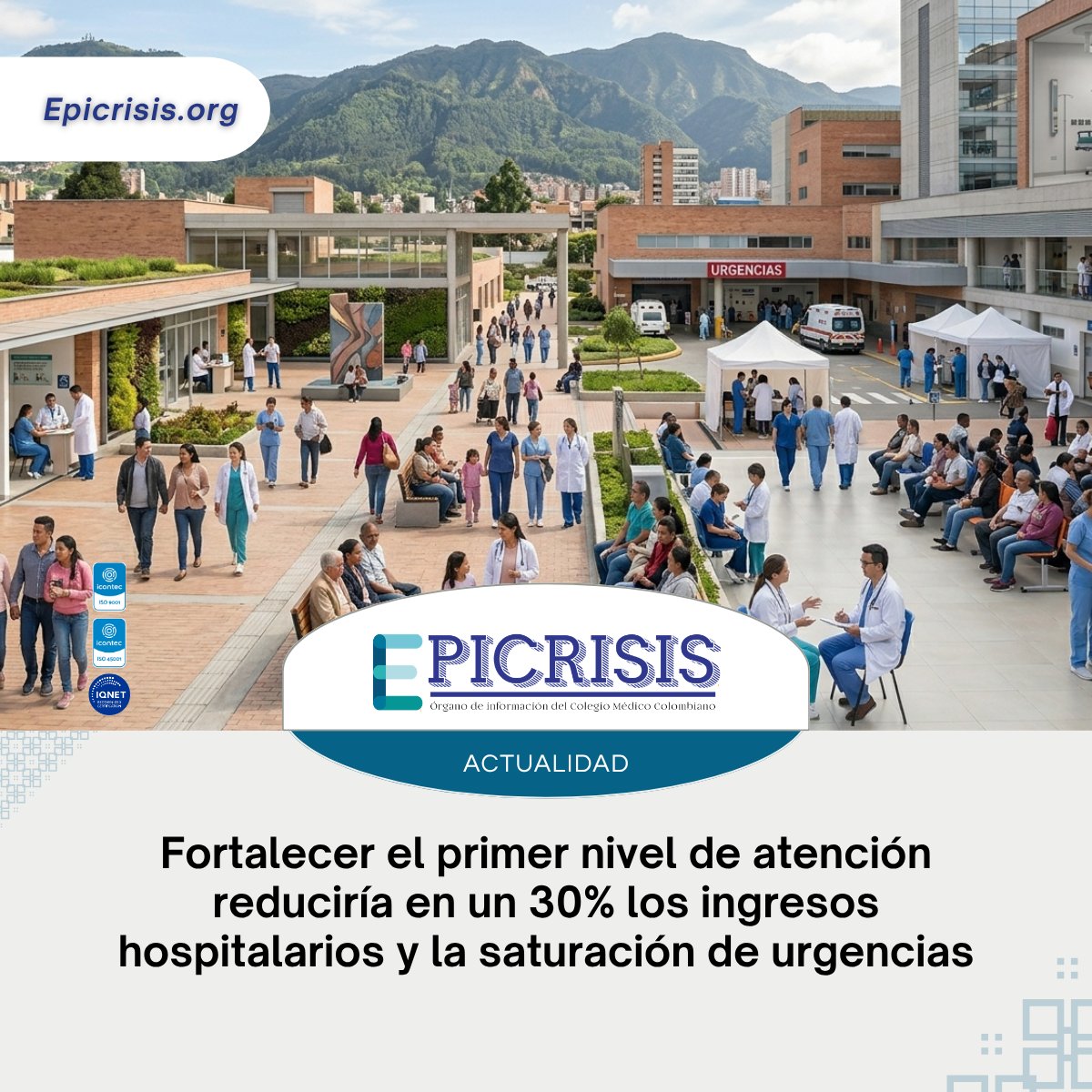 ColegioMedicoCo's tweet photo. 📈 El fortalecimiento del primer nivel de atención permitiría resolver hasta el 80 % de las necesidades de salud del país. Expertos advierten que acudir directamente a urgencias por casos no vitales retrasa el diagnóstico temprano de enfermedades críticas como el cáncer y aumenta los costos del sistema.

Artículo completo en 🔗 https://t.co/OVuAiMrESD