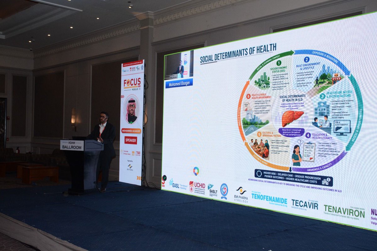 sasltksa's tweet photo. We are pleased to share that #SASLT was represented at the SLD Middle East School of Hepatology 2026 – FOCUS Module I, held on 7–8 May 2026 at Concorde El Salam Hotel, Egypt, in partnership with EASL and UCHID.

Dr. Mohammed Alsager, SASLT General Assembly member, delivered a lecture on “The Epidemiology of SLD”, contributing to regional education and collaboration in MASLD and steatotic liver disease.
#Hepatology #MASLD #SLD #EASL #UCHID