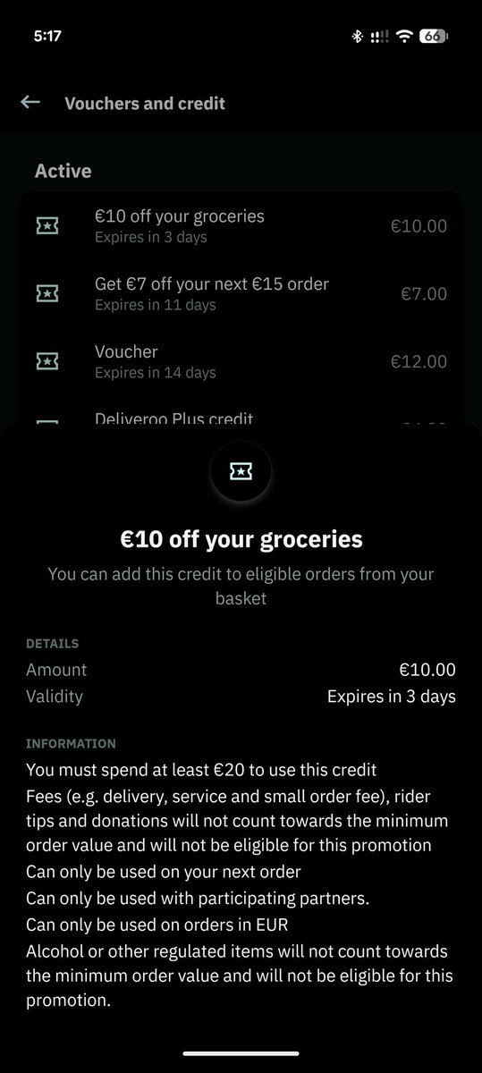 ehsan_nitol's tweet photo. @DeliverooHelp you gave me a discount code but none of the supermarkets in my location are eligible for it. What's the meaning of this? https://t.co/UZScTtX7FJ