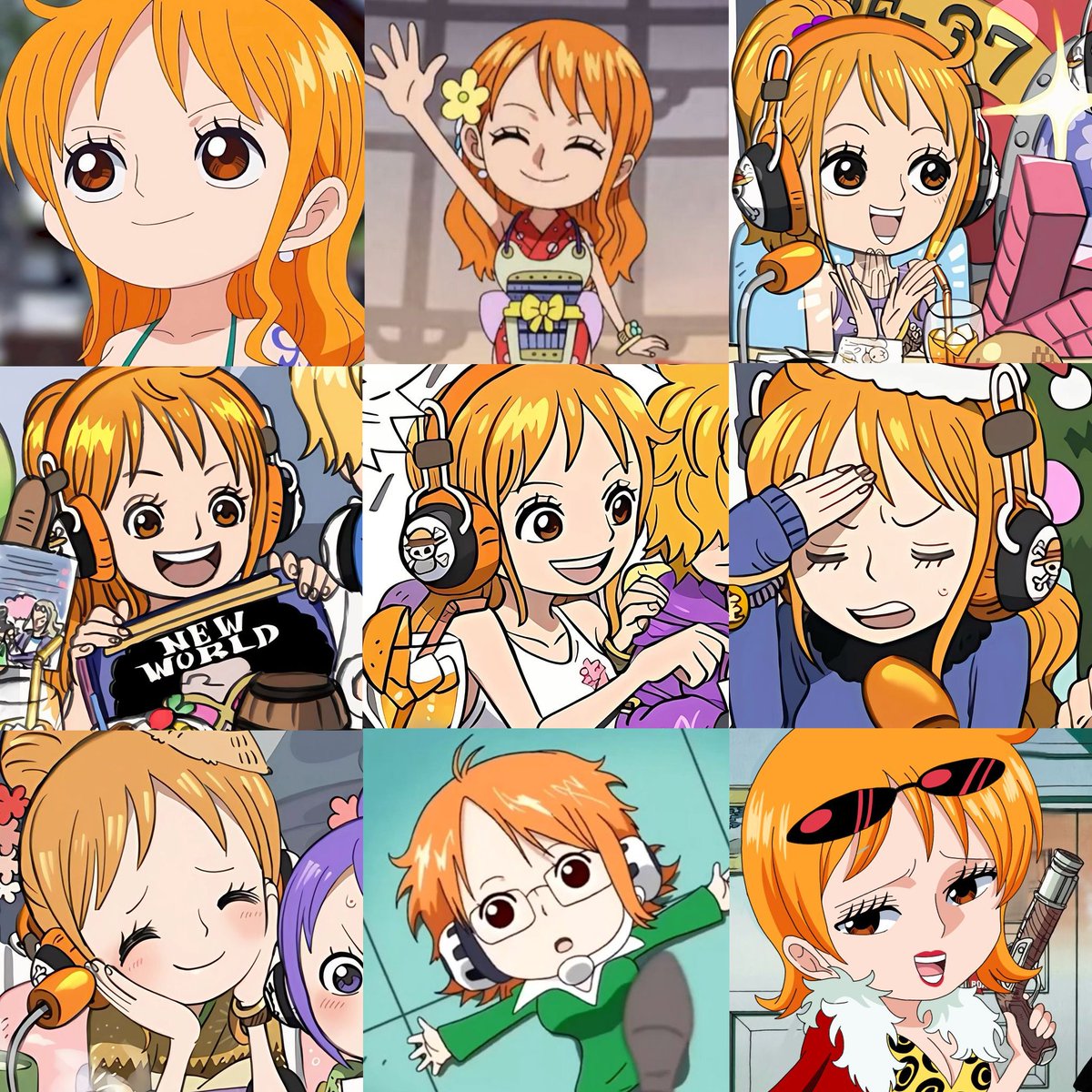 Nothing, just admiring the cuteness of chibi Nami.