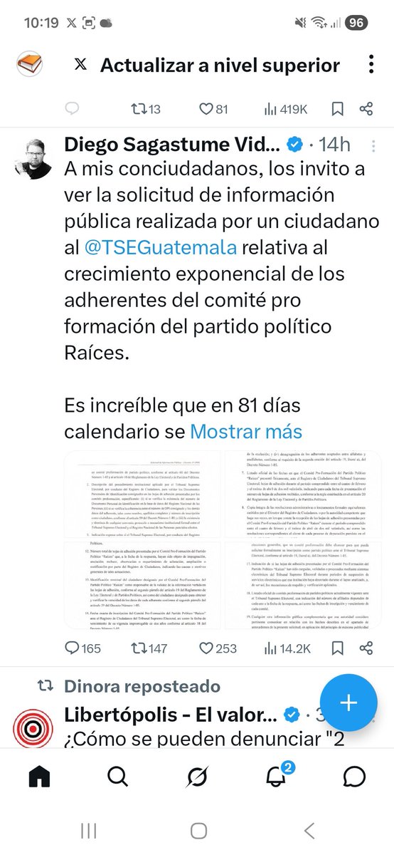 Otra razón para afiliarse a "Raices".