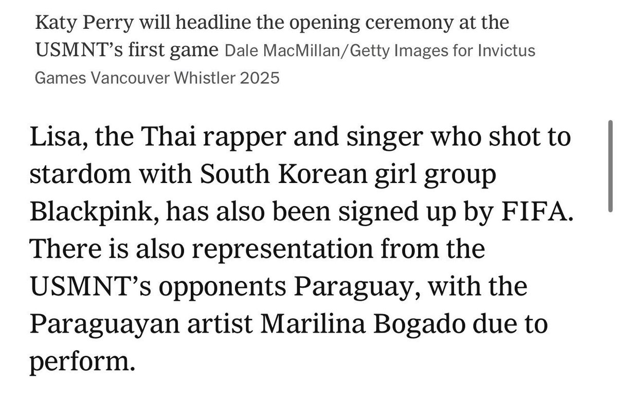 #LISA, the Thai rapper and singer who gained worldwide fame through South Korean girl group BLACKPINK, has also joined FIFA’s lineup.