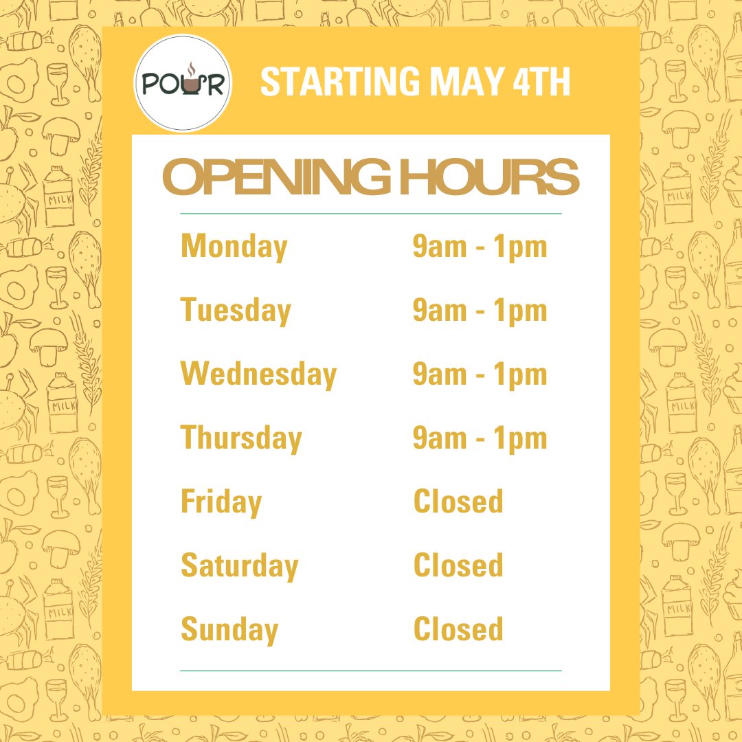 WrightStDining's tweet photo. Summer is here, and so are we ☀️☕ 🍪  

Stop by Rey Rey Cafe, Pour Cafe, and Rowdy Subs all summer long. Are you taking classes this semester? We hope to see you this summer! 

#WrightState #hungryatWSU #SummerHours https://t.co/cn1M8M4hYX