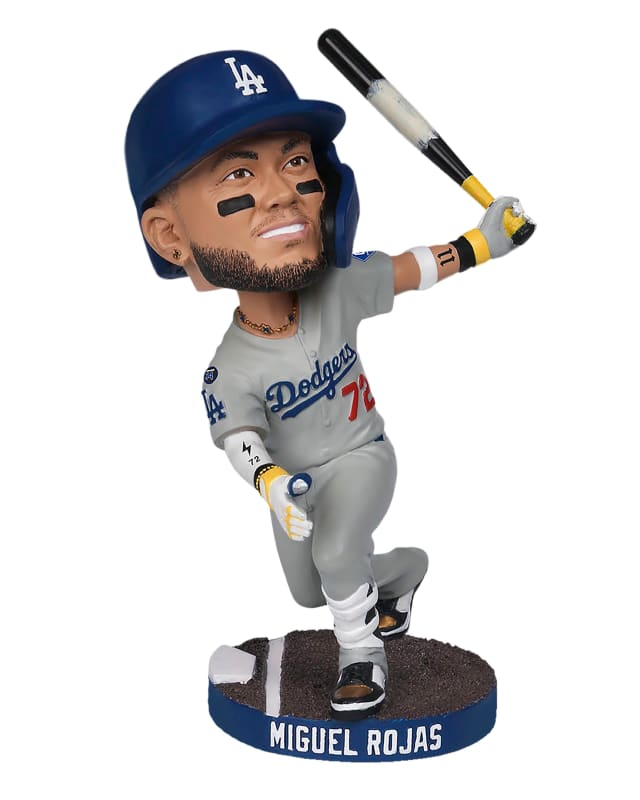 RotoNarratives's tweet photo. 🚨 BOBBLEHEAD GIVEAWAY 🚨

Tonight the Dodgers are giving away Miguel Rojas bobbleheads to commemorate his Game 7 home run which saved the World Series! Rojas is 0/14 over his last 7 games 🥶

🚀 Home Run +800
📈 1+ Hits -150
🎯 2+ Hits+Runs+RBIs +120 https://t.co/gtTM647MbW