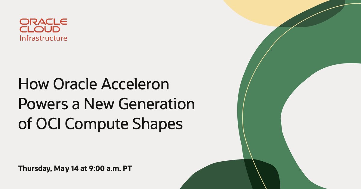 openinsecureit's tweet photo. Ready to push your workloads further? Join this upcoming webinar to explore Oracle Acceleron, a breakthrough architecture designed for faster performance, greater scalability, and the power to handle your most demanding workloads. Register today: https://t.co/7SuOvgnGTu https://t.co/FQffAASusJ