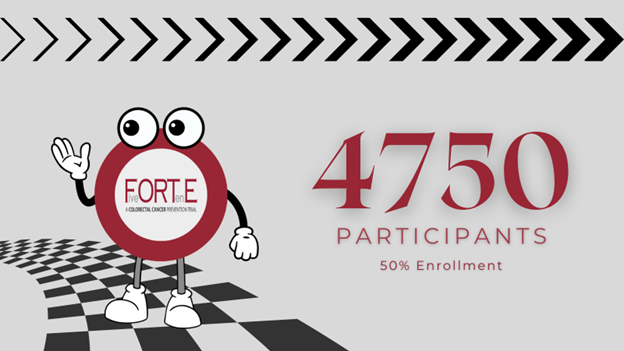 NRGonc's tweet photo. Congratulations to the @FORTEStudy on setting a record for accruals during April &amp; racing toward 50% enrollment by summer! Read about that &amp; more in the May issue of FORTE Fridays ➡️https://t.co/0a2ZHJggqA https://t.co/vP9feiNwFk