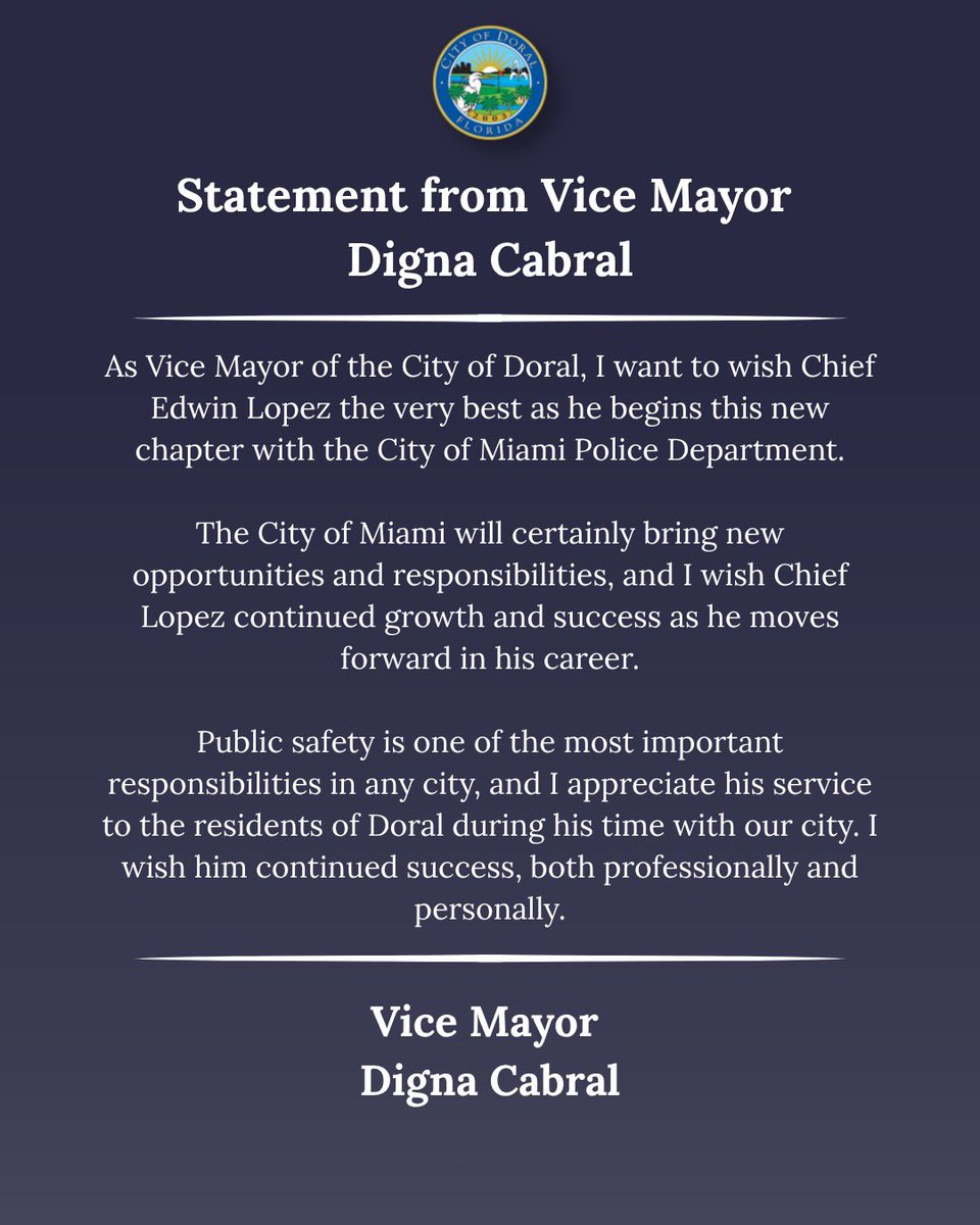 Vice Mayor Digna Cabral tweet media