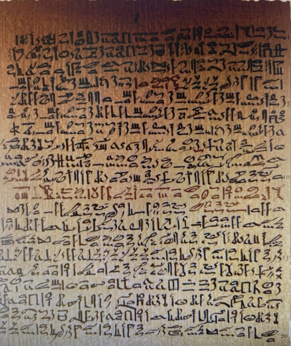 mbzbmd's tweet photo. The Eber Papyrus (1550 BCE) of Ancient Egypt are one of the first recorded instances of Heart Failure. They describe “fullness of his heart”, “heart is overloaded”, and “the heart is weak”. https://t.co/S8HuikGE1w