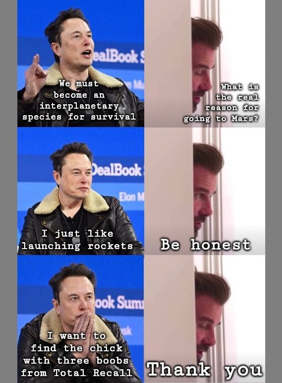 I wonder if the government UFO files will finally show us the real reason Elon Musk wants to go to Mars....