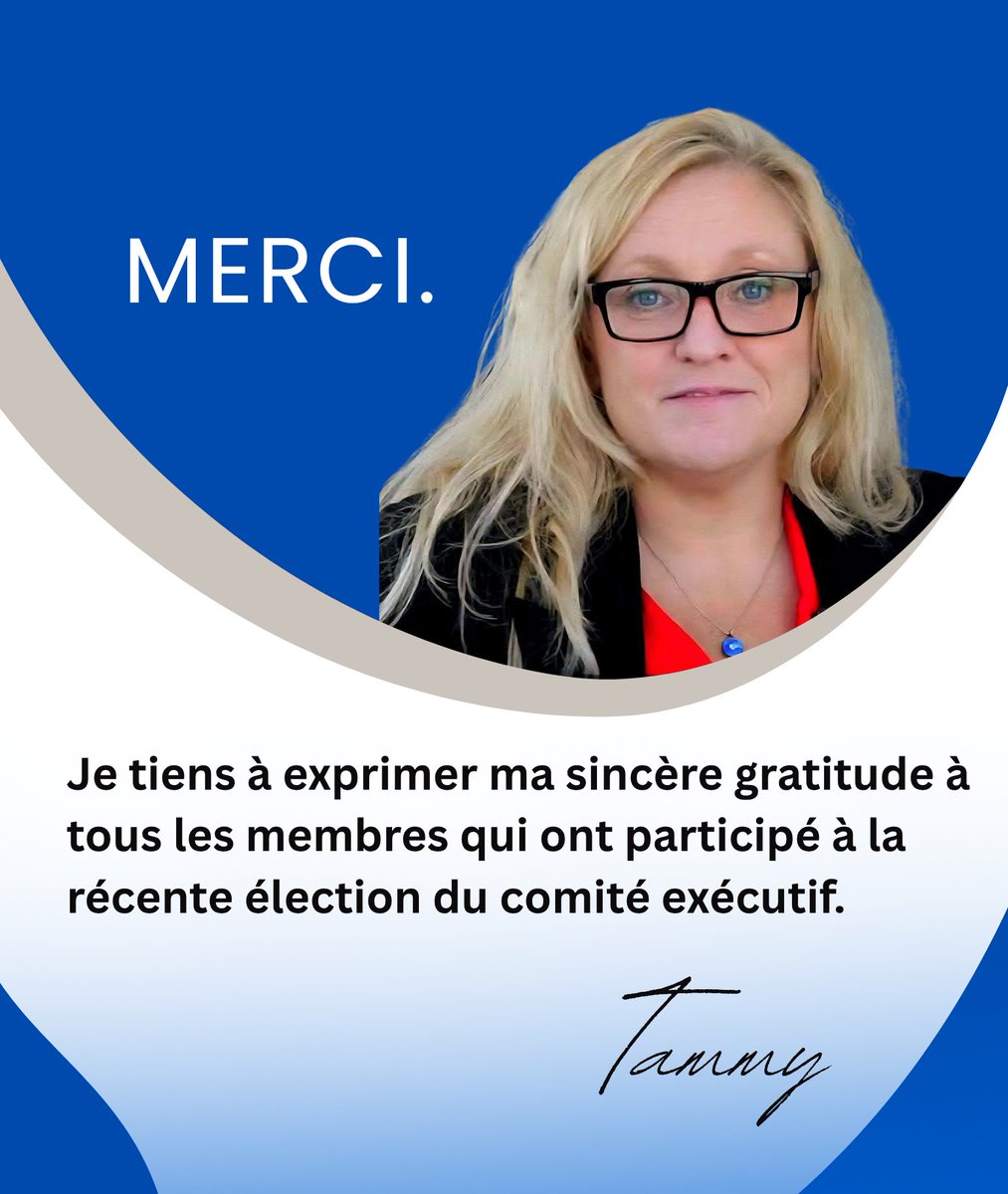 THDM02's tweet photo. Je tiens à exprimer ma sincère gratitude à tous les membres qui ont participé à la récente élection du comité exécutif. Votre participation a contribué à renforcer notre syndicat et notre démocratie. https://t.co/dvGvOOapjJ