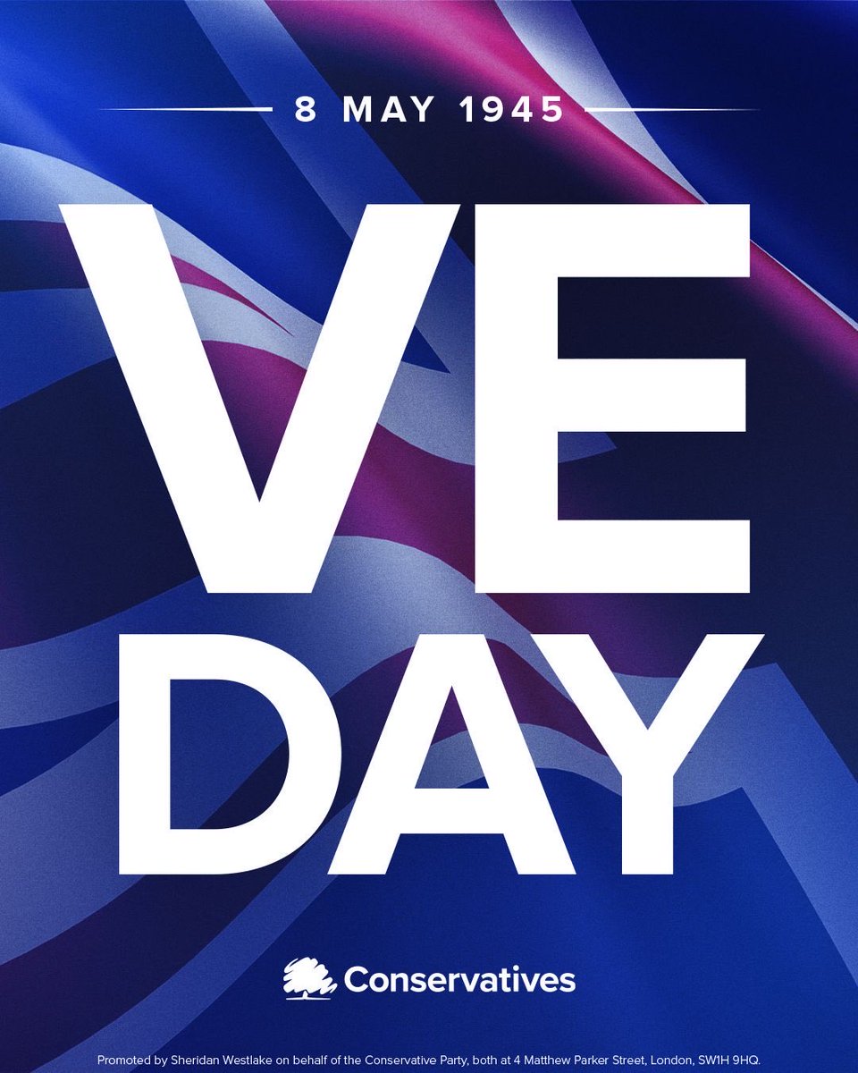I know everyone is poring over election results, but let’s not forget… Today is VE Day.

It’s still living memory and being able to have elections is one of the freedoms fought for.

That freedom was bought by men and women who served our country.

Even now our veterans need
