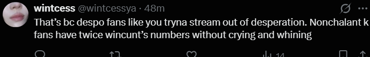 winter_protect's tweet photo. 📢 REPORT

Newly made burner of an akgae harassing W. Go to the replies and report everything then the account itself

🔗: https://t.co/0bzVkQkglj

⭕️ Spam
⭕️ Hate, Abuse, or Harassment https://t.co/P8gmPSB3R9