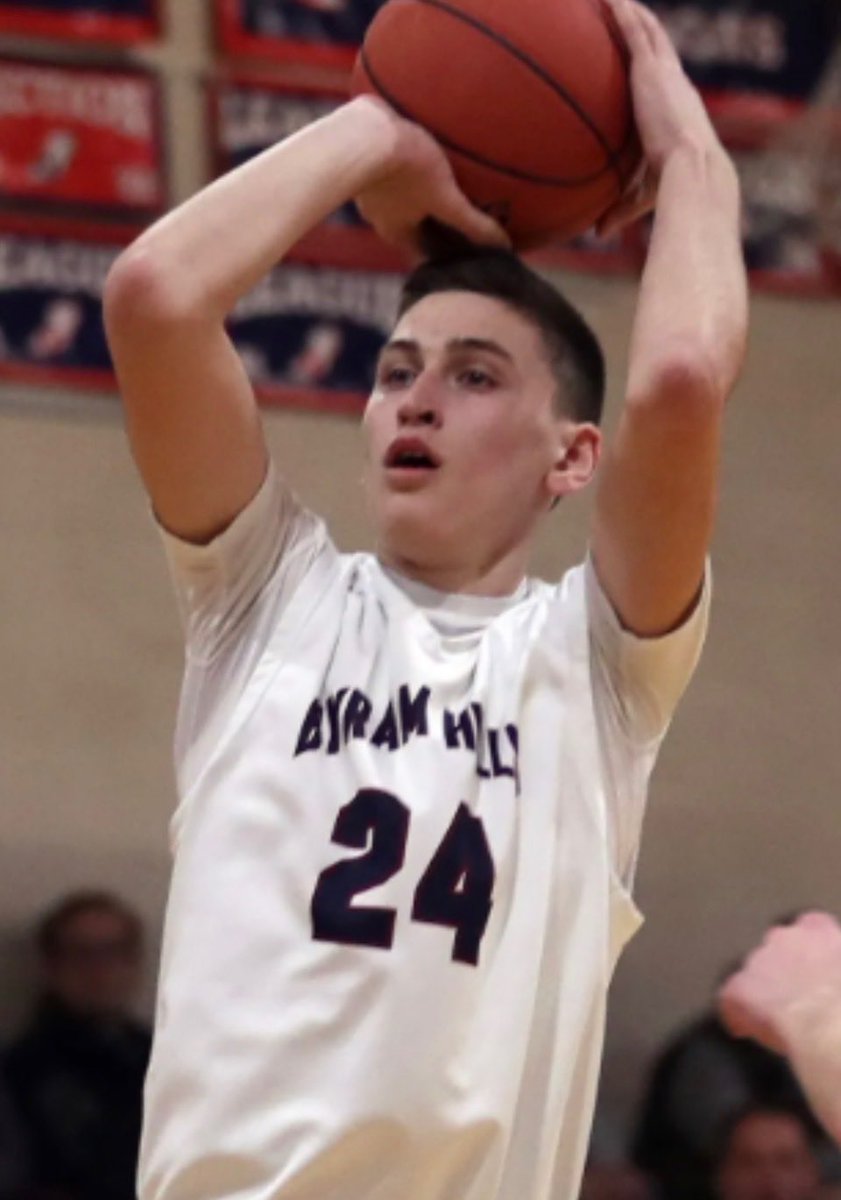 ByramBasketball's tweet photo. ￼Congrats to our very own Mike Parrotta (BH ‘20) who will finish up his collegiate eligibility next year as a full scholarship D1 player at Quinnipiac University, marking this the 1st time in program history that the Bobcats have sent someone to play D1 basketball on scholarship https://t.co/MMLcdlxyl4