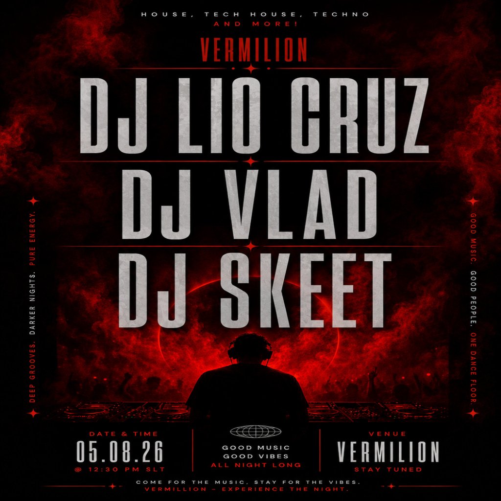 GrindOracle's tweet photo. Today we abandon responsibilities and communicate through basslines.

I’m spinning at Vermilion and the vibes are legally classified as dangerous.

Teleport: https://t.co/gq8xXUUSwh

Pull up or hear about it tomorrow from people who made better decisions than you.

Lio Cruz 12:30 - 2p SLT
Vlad 2-330p SLT
Skeet 330 - who knows See less