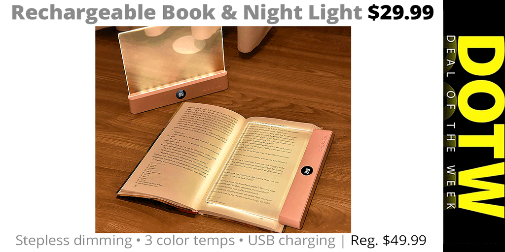 ConnectingPt's tweet photo. #ConnectingPoint's DEAL OF THE WEEK (5/8/26): Rechargeable Book / Night Light reg. $49.99; #DOTW price: $29.99. Through 5/14/26 while supplies last. | https://t.co/54UxZc6UFG
.
#DealOfTheWeek #RogueValley https://t.co/iopQtSZctc