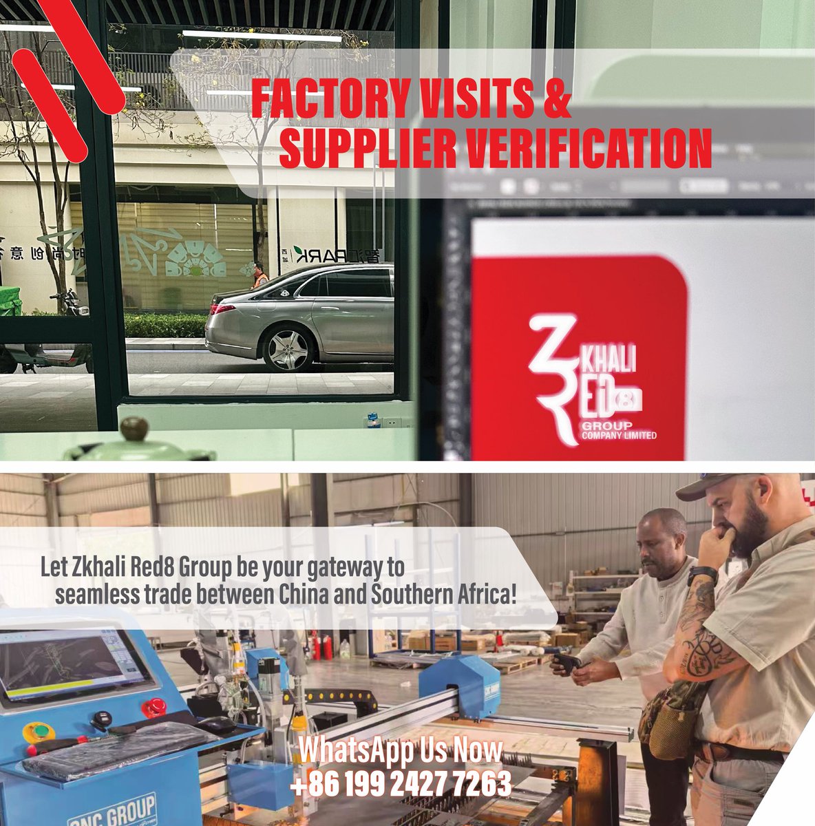 ZkhaliRed8's tweet photo. We arrange and facilitate factory visits, helping our South African clients assess production capabilities and build direct relationships with Chinese factories. 

#MadeByOurFriendsInChina #ChinaAfrica https://t.co/y0acsFs3DP