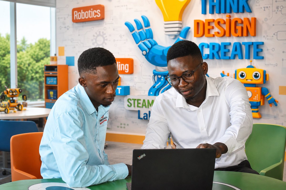 390Henry1's tweet photo. Inside our Robotics Lab: Henry (Head of ML &amp; Software at SIST) and Joseph (Head of Electronics) shaping the future.
Ready to build intelligent robots? Join our Robotics &amp; Machine Learning courses now! https://t.co/KdtCV0rTNH