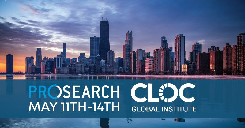 ProSearchDisc's tweet photo. Our team is heading to Chicago next week! Abby Rosenbloom, Erika Namnath, Tina Morton, and Adam Ahlstrom will be attending #CLOCGI. If you’ll be in Chicago for CLOC, feel free to reach out. We’d welcome the opportunity to connect! https://t.co/xknesbATTl