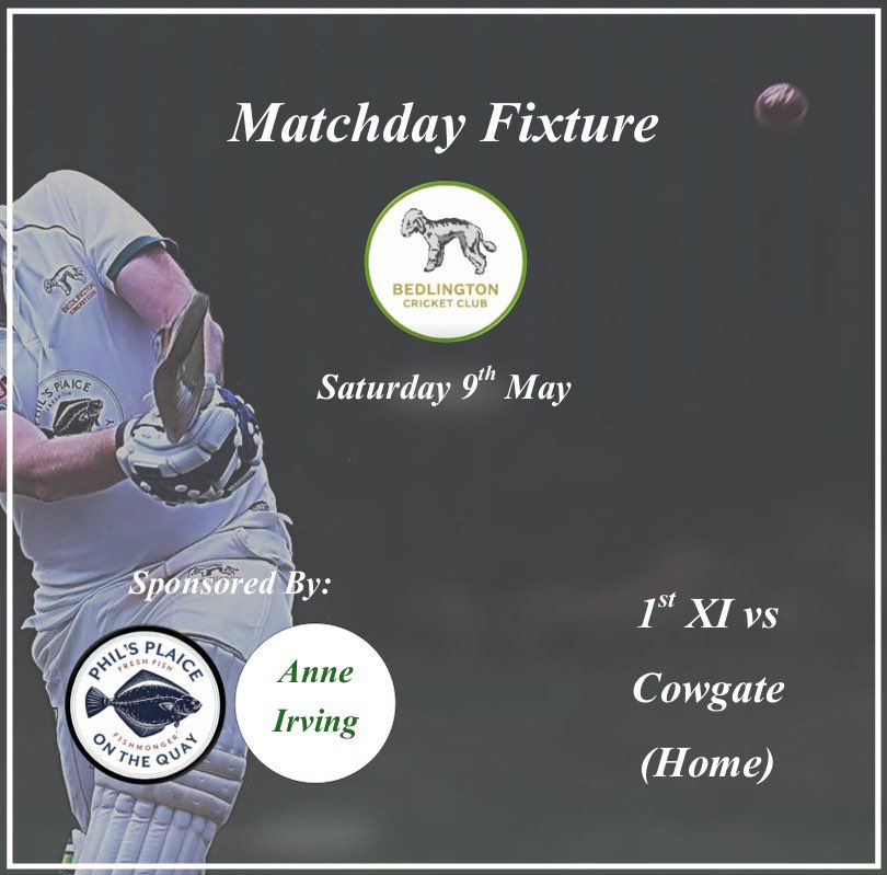 Bedlingtoncc's tweet photo. Match week 4 🏏

Team news for this week as both teams look to bounce back from last weeks results and hopefully beat the forecast 🌧️

1st XI at home for the third week in a row as they host Cowgate CC
2XI once again on the road with a travel to Mitford CC

1pm start
Bar open 🍺 https://t.co/kOcxFUkD8l