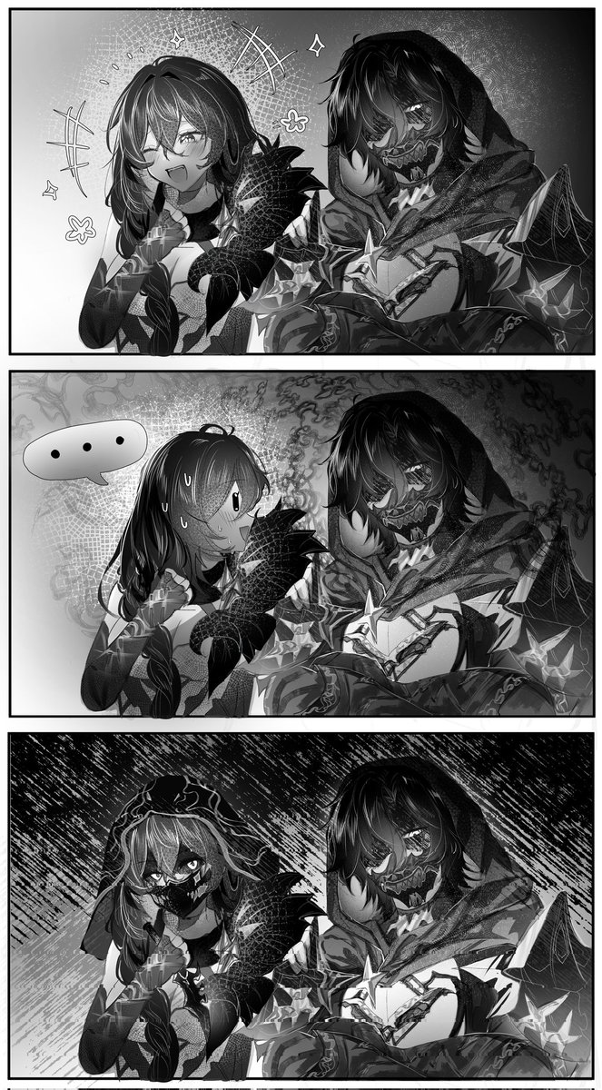 AegisVT_'s tweet photo. "So, first I leave 
out the bread.... " - @lierakyu 

#AegisVTart #LieraKyute 
🎨: @Fuwachu_ https://t.co/Z6AWHYs91G