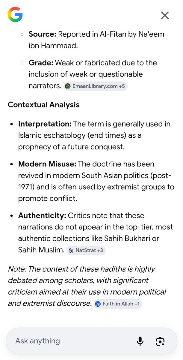 hasibshaikh_'s tweet photo. @CricHolic45 @monk20380132 @MuslimMirror And that is what exactly you're doing.. misusing the hadith to make it look like muslims are bad.. even ai knows little pajeet tricks https://t.co/zl5c9cItA3