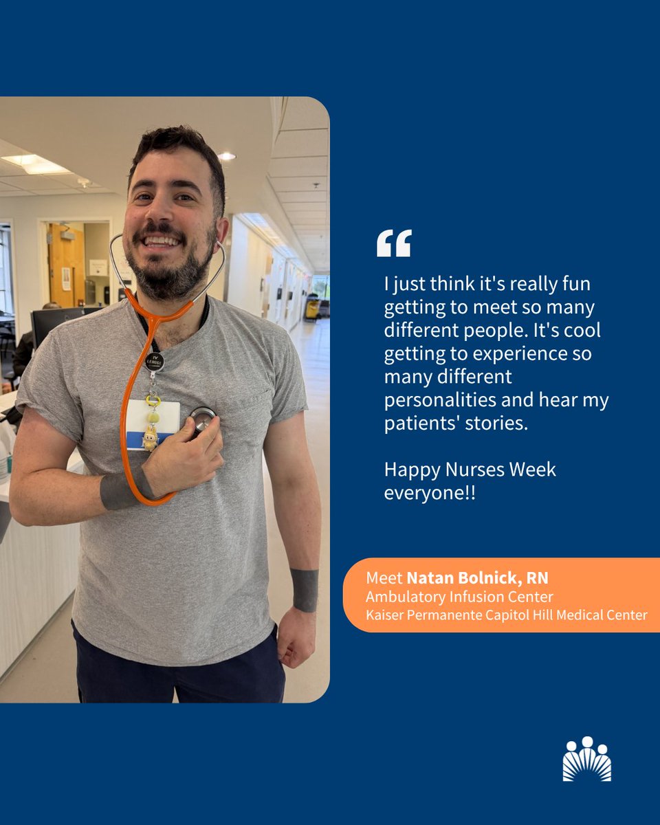 kpwashington's tweet photo. We asked our Kaiser Permanente Washington nurses what they love most about working with patients. Their answers were everything we expected - skilled, warm, and compassionate. This is who they are every single day. 🩷
We are proud to work alongside them - thank you, Nurses. https://t.co/PaiswLWap6