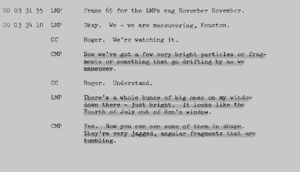 _SolFoundation's tweet photo. The Sol Foundation notes that the Department of War UAP records release contains NASA mission transcripts, including one from the Apollo 17 mission, describing encounters with unexpected visual phenomena. These historical observations may hold renewed relevance as attention turns to transient objects and events in near-Earth space. We're encouraged by the evidentiary support the transcript may provide to the work of our colleague Dr. Beatriz Villarroel (@DrBeaVillarroel), whose research has focused on identifying and characterizing such fleeting astronomical phenomena. Sol is proud to count Dr. Villarroel as an original member of our advisory board and one of the most courageous scientists we know.