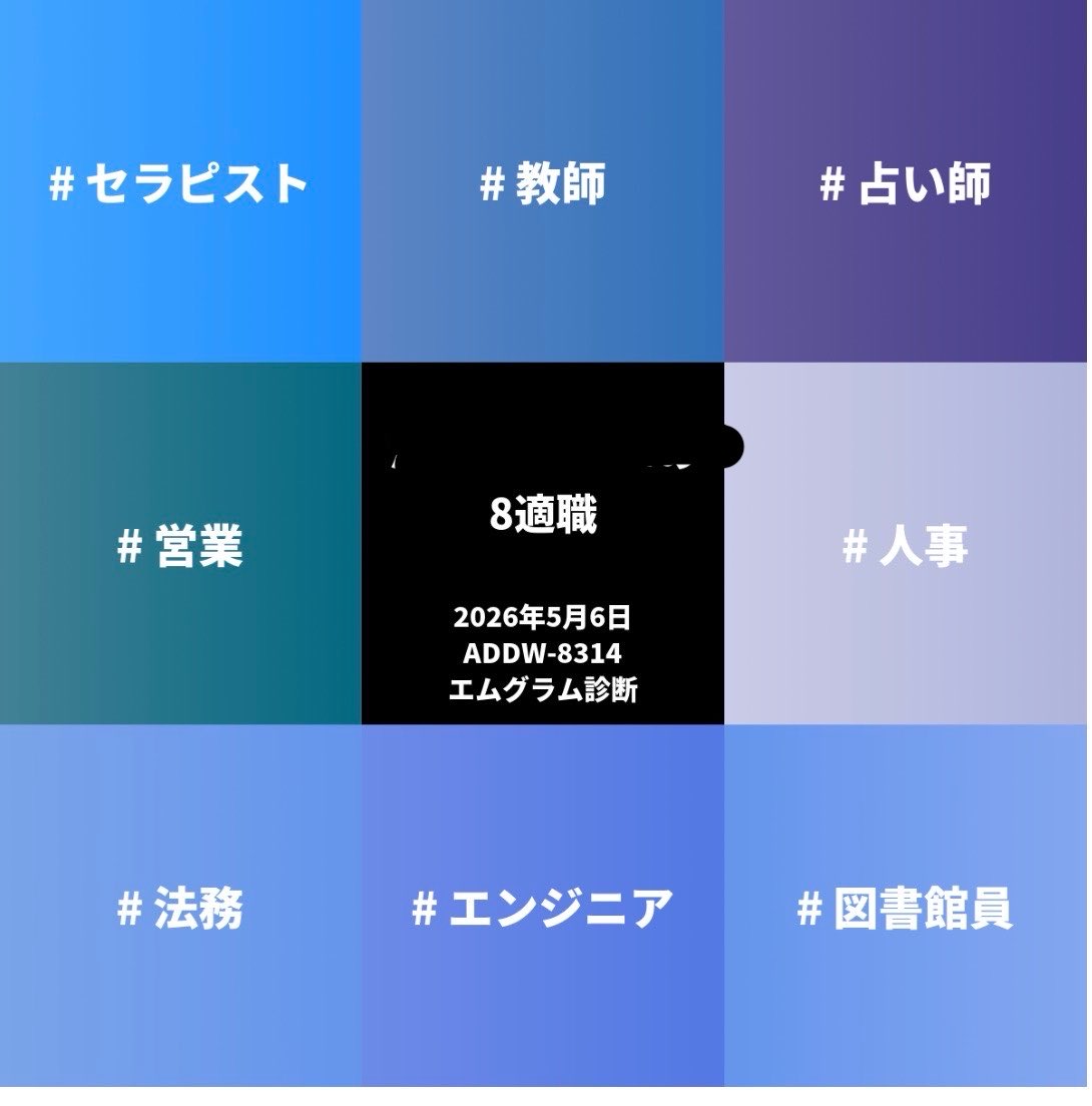 kama_jizo's tweet photo. 適職
支離滅裂に見える🤔
#mgram https://t.co/DVTUZKVqX1