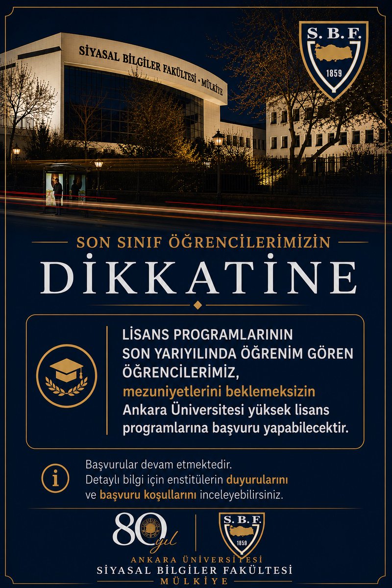 AUSBFM's tweet photo. 24 Nisan 2026 tarihli ve 33233 sayılı Resmî Gazetede yayımlanan düzenleme kapsamında, lisans eğitimlerinin son yarıyılında bulunan öğrencilerimize yönelik önemli bir değişiklik yapılmıştır. https://t.co/cxujvPgOlV