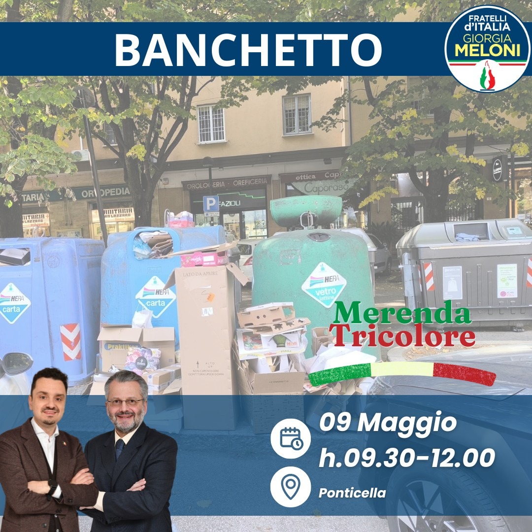 fabioschiassi's tweet photo. Domani sabato 9 maggio -  dalle 9.30 alle 12:00 - ti aspetto di persona nella "mia" PONTICELLA, per il #sondaggio sulla raccolta rifiuti# ma anche per il #tesseramento 2026#. 

Durante la mattinata ci sarà l’occasione per fare due chiacchiere con una #merenda tricolore#. https://t.co/rMnLNfRBcN