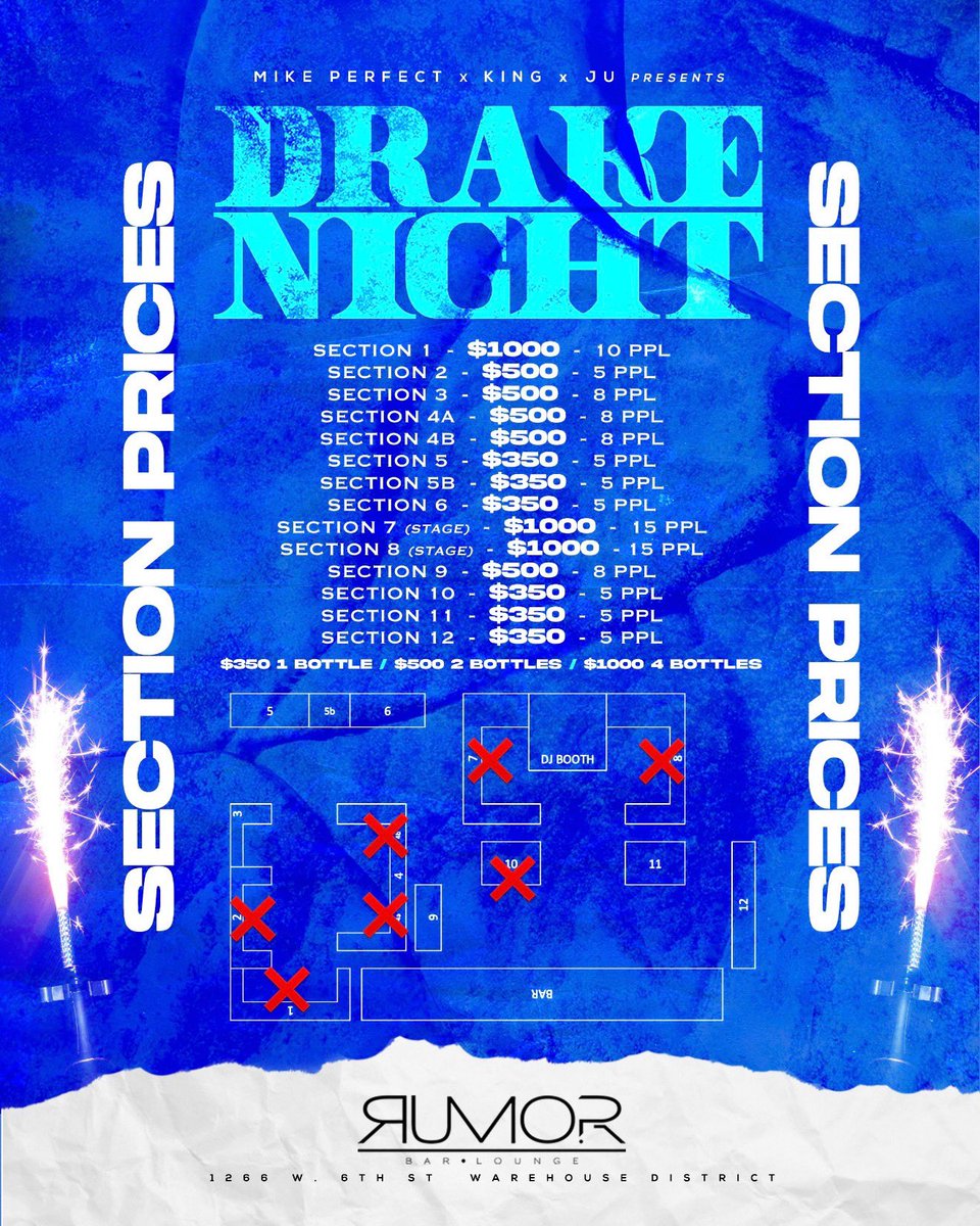 Mike_Perfect's tweet photo. Almost sold out in one day next Friday DRAKE NIGHT we at Rumor everybody will be there don’t miss it https://t.co/n416oFz9Cl