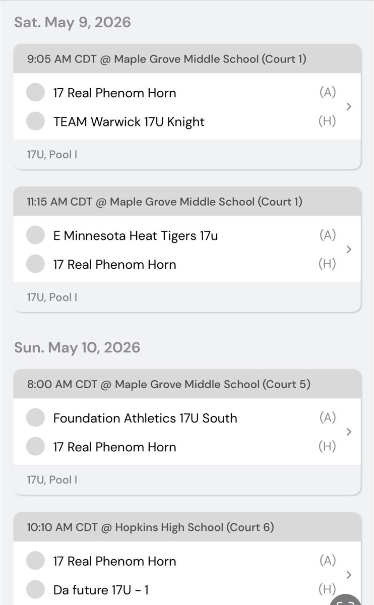 Cartercoombs33's tweet photo. My schedule for real phenom horn 17U in the Prep hoops battle at the lakes. 
@PHCircuit @PrepHoops @streethistory @AndOneFilms @FreshCoastHoops @RyanJamesMN https://t.co/GW75bWnLvc