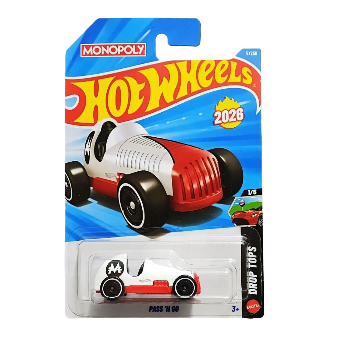 HWPriceGuide's tweet photo. We have the Silver and now the White and Red Hot Wheels 2026 Mainline Pass 'n Go cars. What color do you think the next release should be? https://t.co/JU7tnheBkW