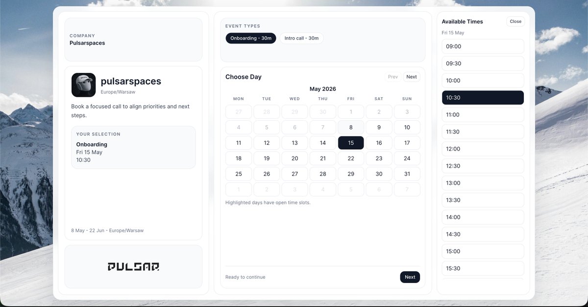 orithellama's tweet photo. Real-time team collaboration, AI agents, video tutorials, automations and more coming to @pulsar_spaces in the coming weeks.

Shipping Pulsar V1.5.8 over the weekend.

1. Booking system -> adding .ics files + calendar integrations
2. Revised landing dashboard
3. Updated Pulsar Payments and Billing page
4. Pulsar CRM + Telegram automations [live]
5. Deal flow automations
6. Improved wiki & docs for articles, docs and technical docs
7. Improved reporting templates
8. Improved GANTT timelines
9. Offline mode
10. Improved @NotionHQ one-click-imports
11. SCIM coming for enterprise plans

Check the new booking system here:
https://t.co/izvt6EKt3V

-> Booking pages are completely brand-able on Core and above plans.

Check Notion vc Pulsar here:
https://t.co/emewk4q7yn

Updates for Pulsar V1.6

1. Improved file management system

Updates for Pulsar V1.6.4

1. Pulsar Notetaker and full google suite integration

Updates for Pulsar V1.7+

1. Web2 -> web3 toggle