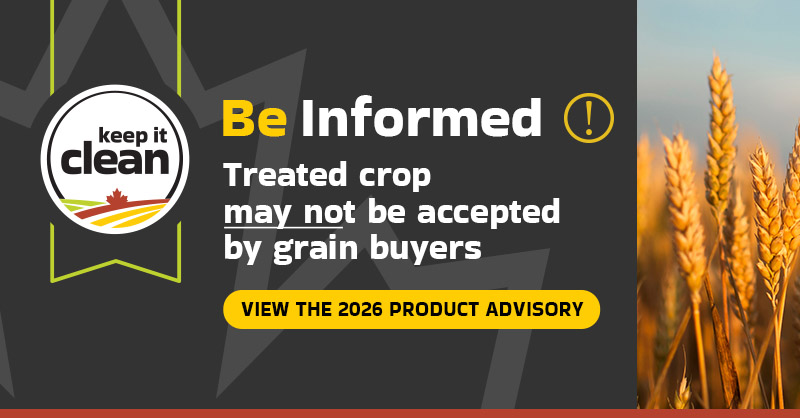 KICCanada's tweet photo. Be informed of market risks before proceeding with your crop management plan. Keep it Clean's 2026 Product Advisory provides the information you need to ensure your crops are market ready. 

Learn more 👉https://t.co/zXe35dh0Im

#CdnAg #SustainableCdnAg https://t.co/5NYyUhfyJp