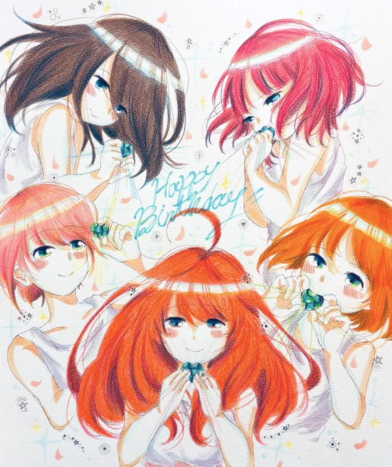 今年も更新。生誕まとめです。 来年こそ、等身大の姿を描きたい。 ずっとずっとお祝いする #五等分の花嫁 #イラスト