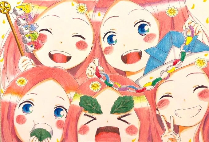 今年も更新。生誕まとめです。 来年こそ、等身大の姿を描きたい。 ずっとずっとお祝いする #五等分の花嫁 #イラスト
