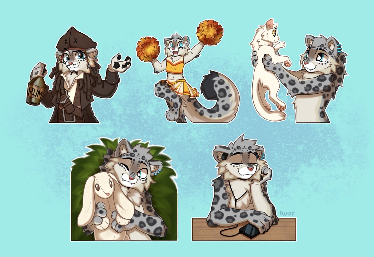 _Ruddi___'s tweet photo. sticker commission for Alex (Schneeleopard) https://t.co/PH4z7oaYeP