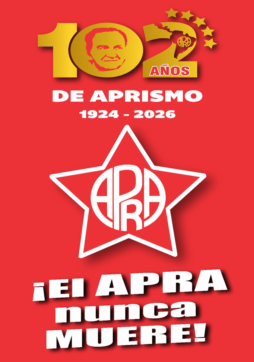 evaldivia87's tweet photo. ¡102 años de fundación del APRA, …Hora de decisiones!.
Por: Edgar Valdivia Isuiza
https://t.co/ox2PjC1pDK https://t.co/KRzJKBzKVv