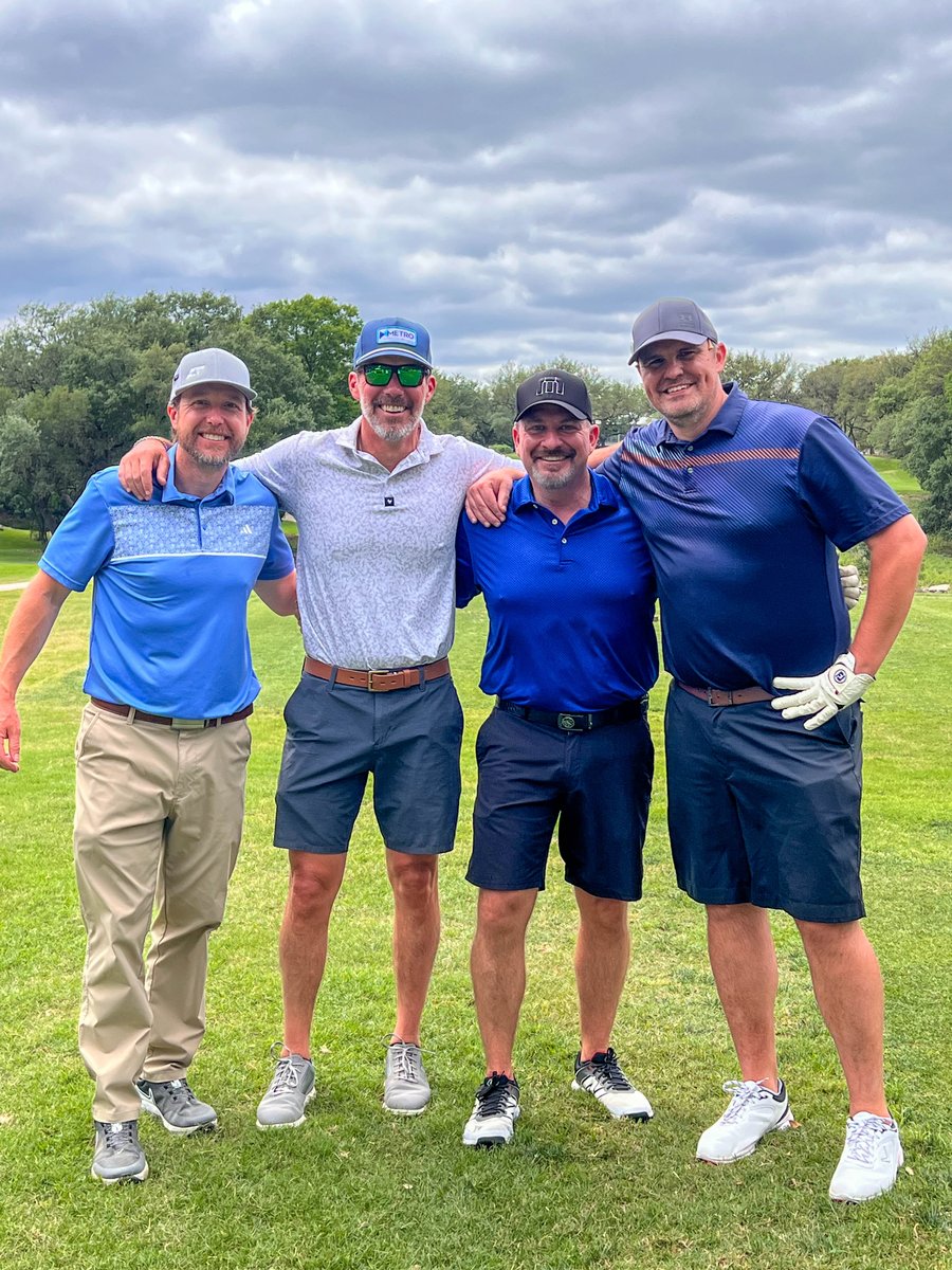 MetroBuilt's tweet photo. It was a fantastic day at the Security Service FCU Charity Golf Tournament!
Perfect weather, great conversations, plenty of laughs, it was fun all around.
We appreciate opportunities like this to connect with the community.

#METROBuilt #BuildingSomethingBetter https://t.co/cJ9zN9Tykq