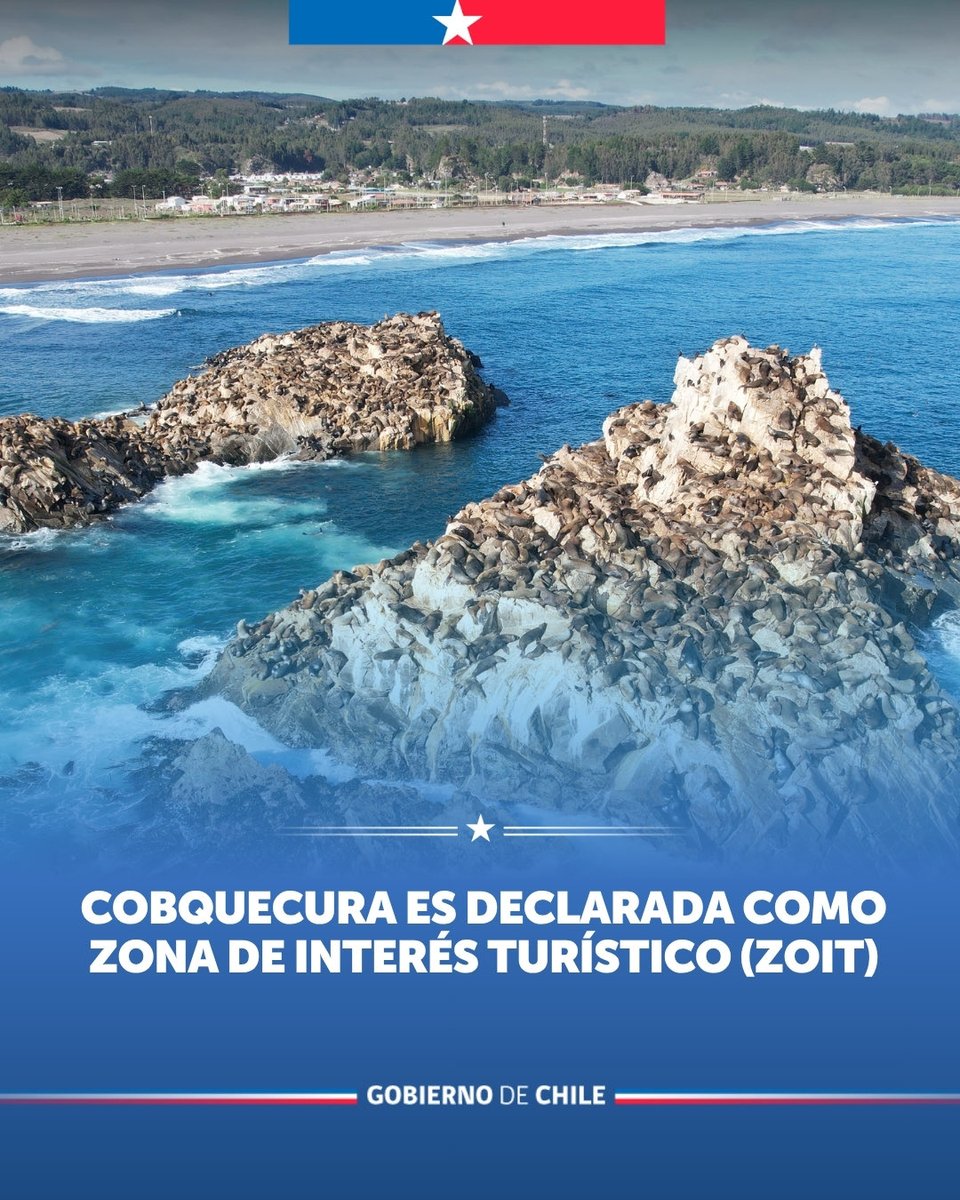 subturismo's tweet photo. Cobquecura fue declarada oficialmente Zona de Interés Turístico (ZOIT) por el 32° Comité de Ministros del Turismo, convirtiéndose en la tercera comuna de Ñuble en obtener esta distinción. Además, se aprobaron 22 prórrogas ZOIT para seguir fortaleciendo el desarrollo territorial. https://t.co/toj7pAc1CL