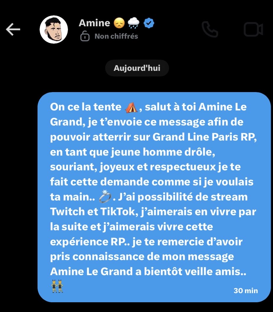 skysurx's tweet photo. Au Grand @AmineMaTue fait moi cette passe D, tu ne seras pas dessus.. on ne ce connais absolument pas mais laisse moi saisir cette chance 🫡 
#grandlinewl #parisrp https://t.co/XK5X7N2JcN